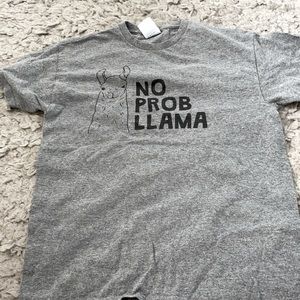 “no prob llama” shirt